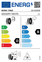 EU-label voor MOMO TIRES M40 ALLSEASON