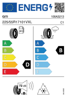 EU-label voor GITI WINTER W1