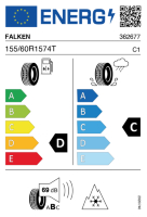 EU-label voor FALKEN HS02 EUROWINTER