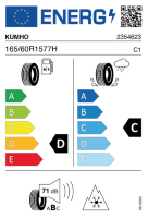 EU-label voor KUMHO HA32 SOLUS 4S 