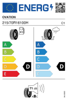 EU-label voor OVATION VI-286 HT ECOVISION