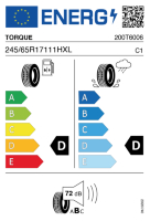 EU-label voor TORQUE HT701