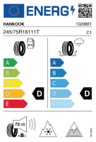 EU-label voor HANKOOK RW10 i*cept X
