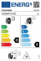 EU-label voor YOKOHAMA IG60 ICE GUARD