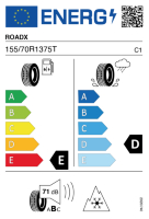EU-label voor ROADX RX FROST WH01