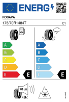 EU-label voor ROSAVA SNOWGARD 