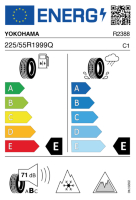 EU-label voor YOKOHAMA G075 ICE GUARD