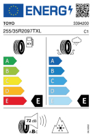EU-label voor TOYO OBSERVE G3 ICE