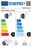 EU-label voor TOYO OBSERVE GSI6